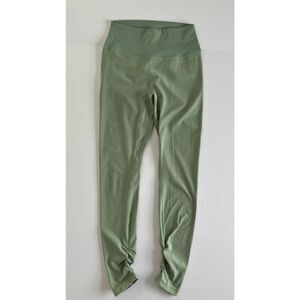 Gymshark X Whitney Simmons Sage Green Ruched Athletic Leggings Women Size Small